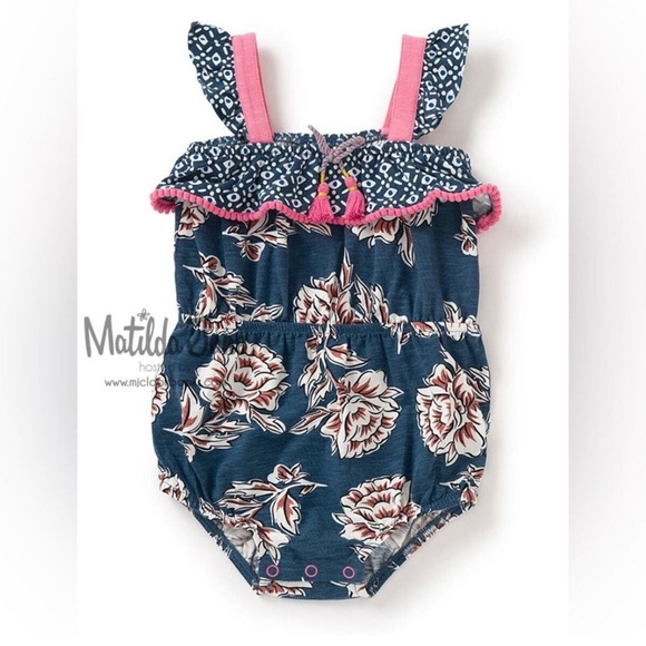 Matilda Jane Summer 2019 Sand and Sun Romper size 6-12 months - Picture 1 of 7